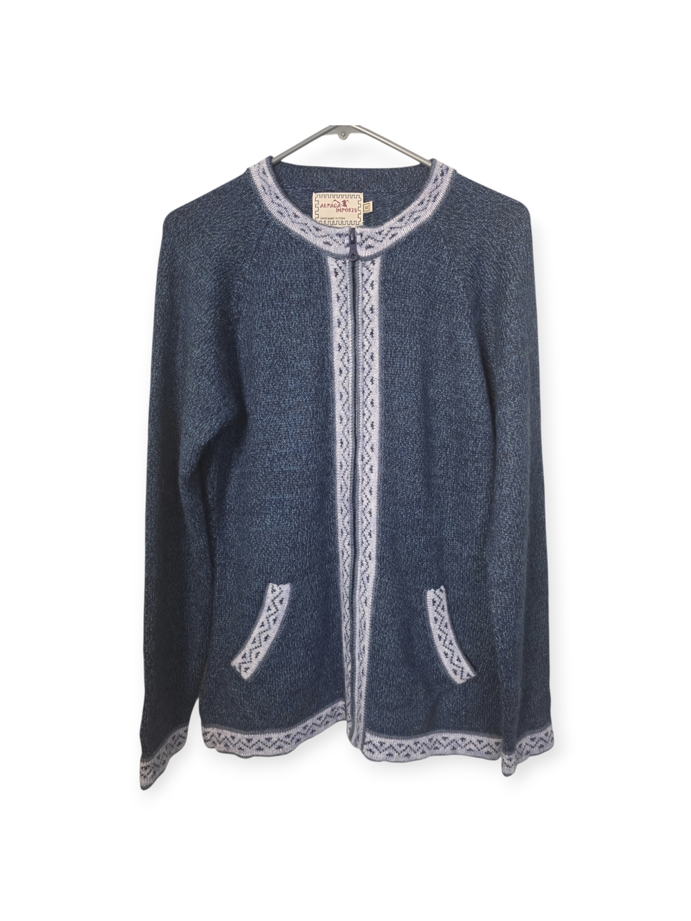 Women's NWOT Alpaca Imports Alpaca blend, full zip sweater, size XL